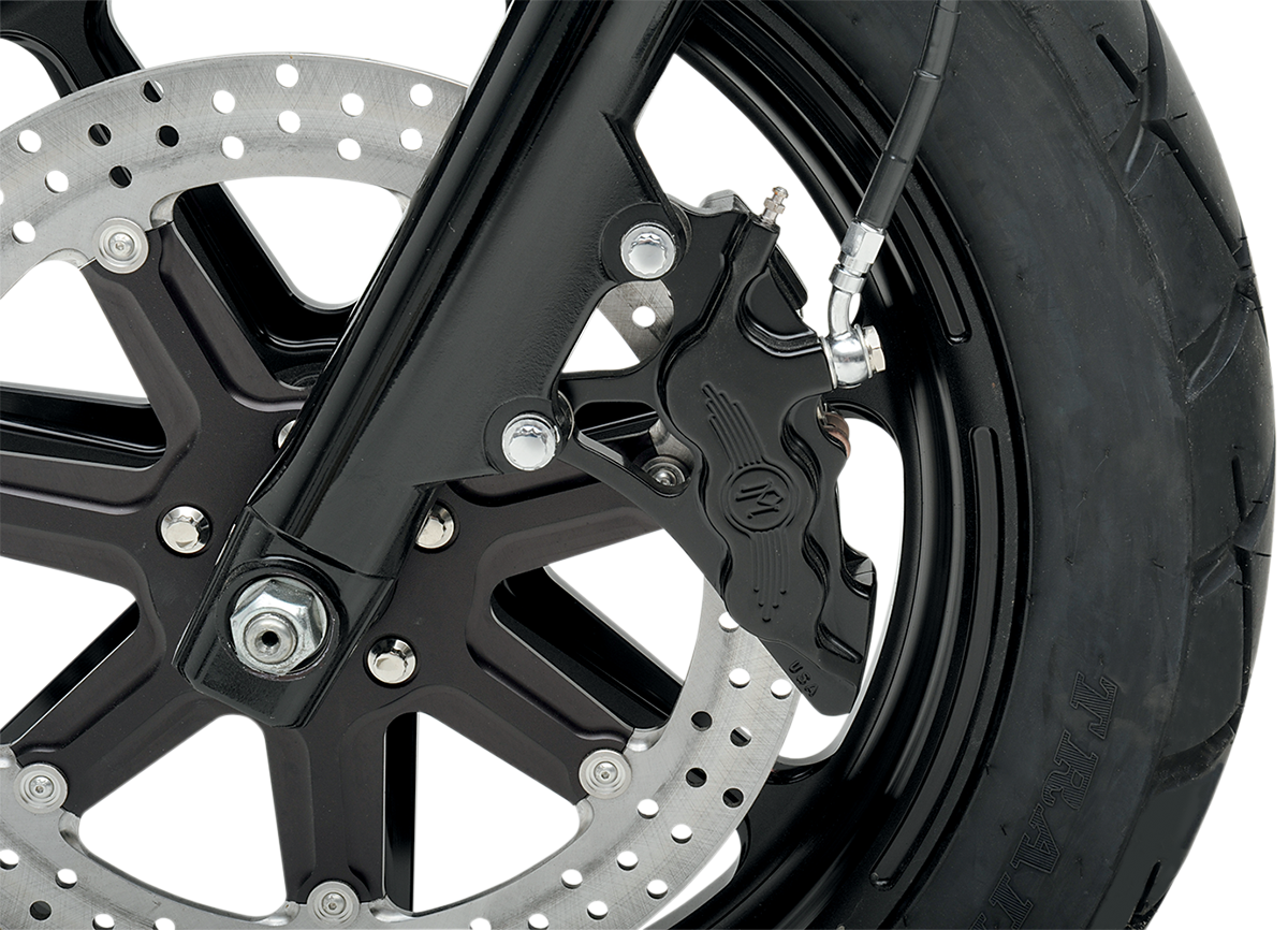 Six-Piston Differential-Bore Front Caliper