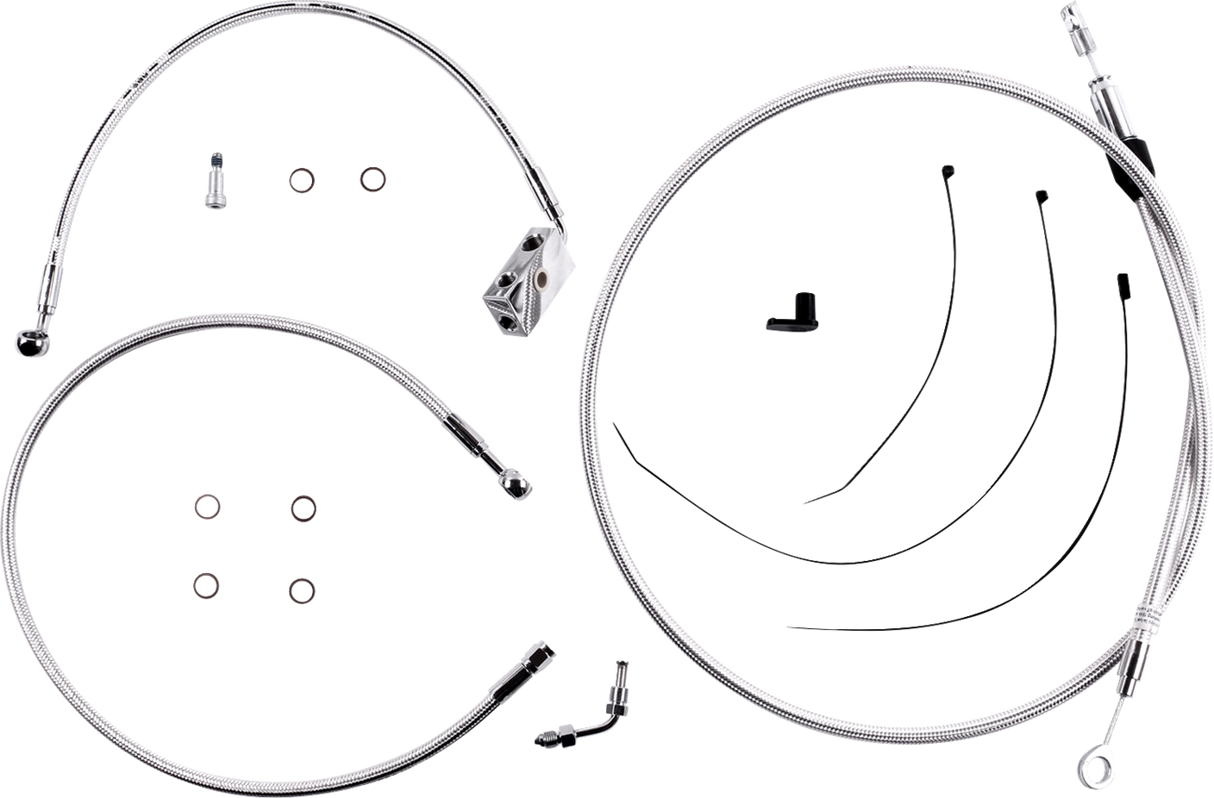 Sterling Chromite II® Designer Handlebar Installation Kit - 6" - '18-'24 Softail