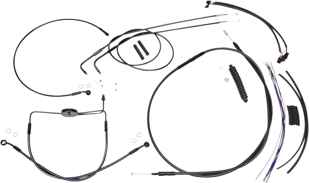 XR Handlebar Installation Kit - 12"-14" Ape Hangers - '12-'17 FXDF - Black