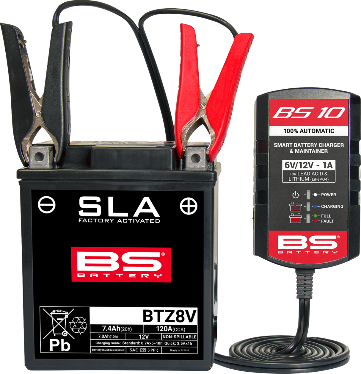 BS10 Smart Battery Charger & Maintainer