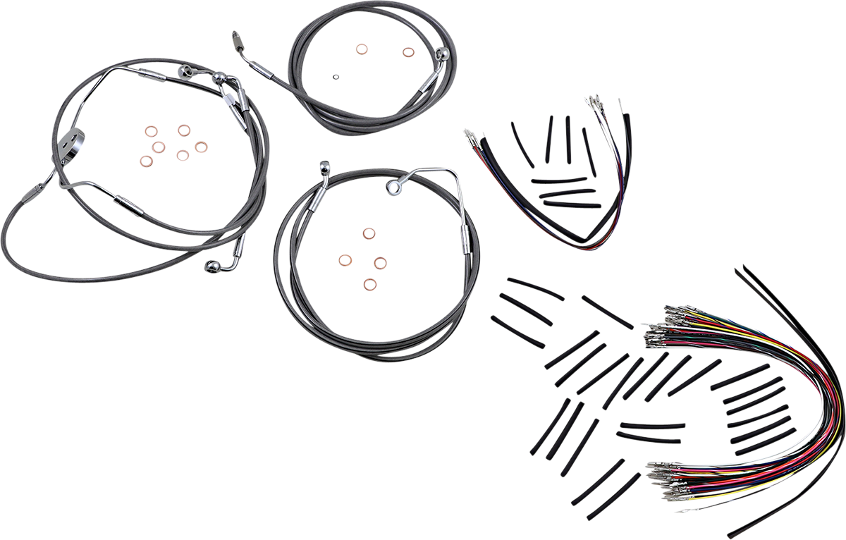 XR Handlebar Installation Kit - 15"-17" Ape Hangers - '09-'12 FLTRSE - Stainless Steel