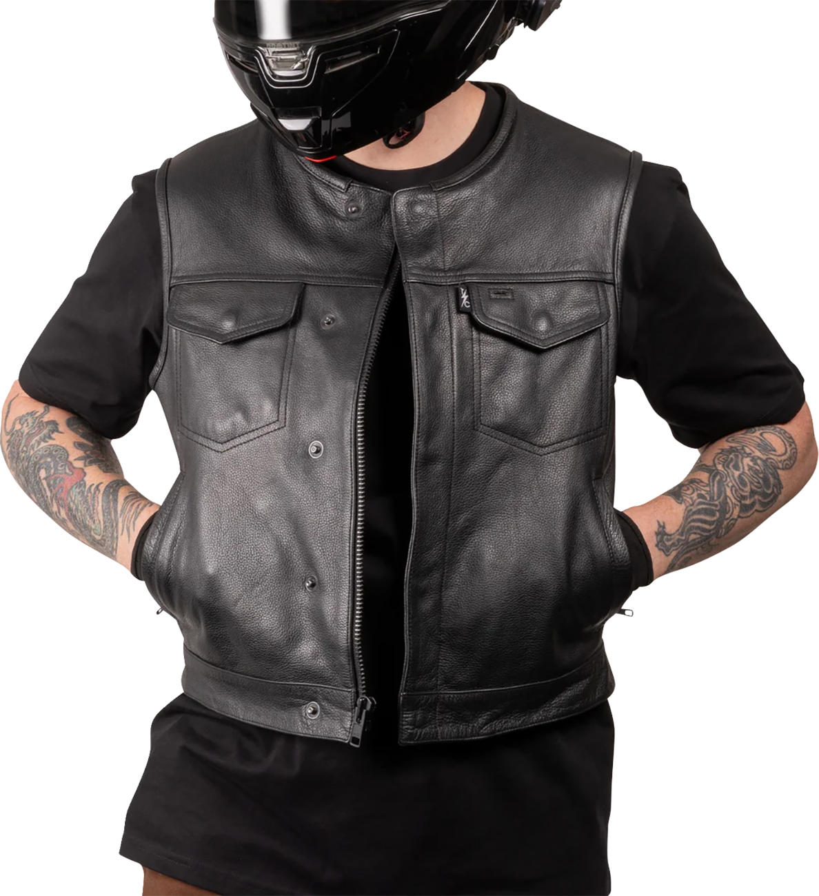 Encinal Leather Shorty Riding Vest