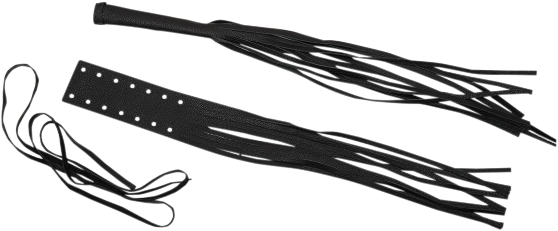 Fringed Leather Lever Covers