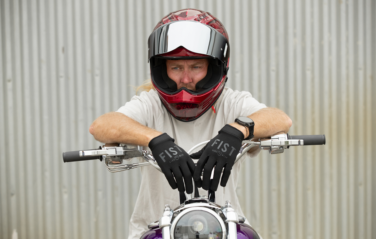 Moto Hybrid Leather Road Gloves