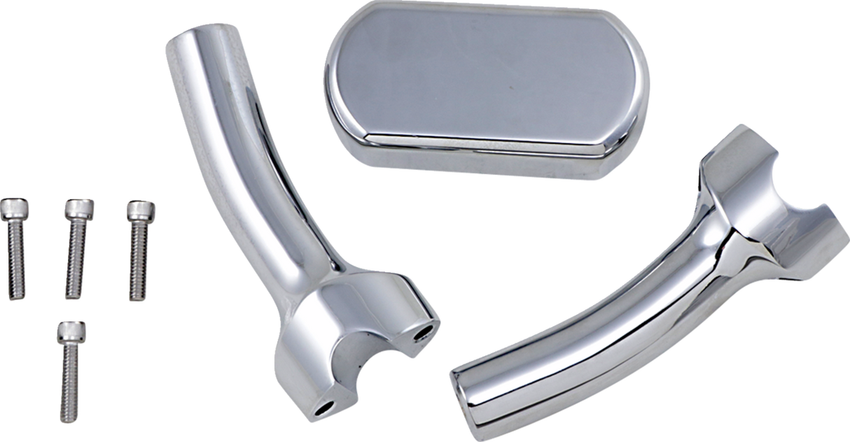 Solid Handlebar Riser & Top Clamp Kit
