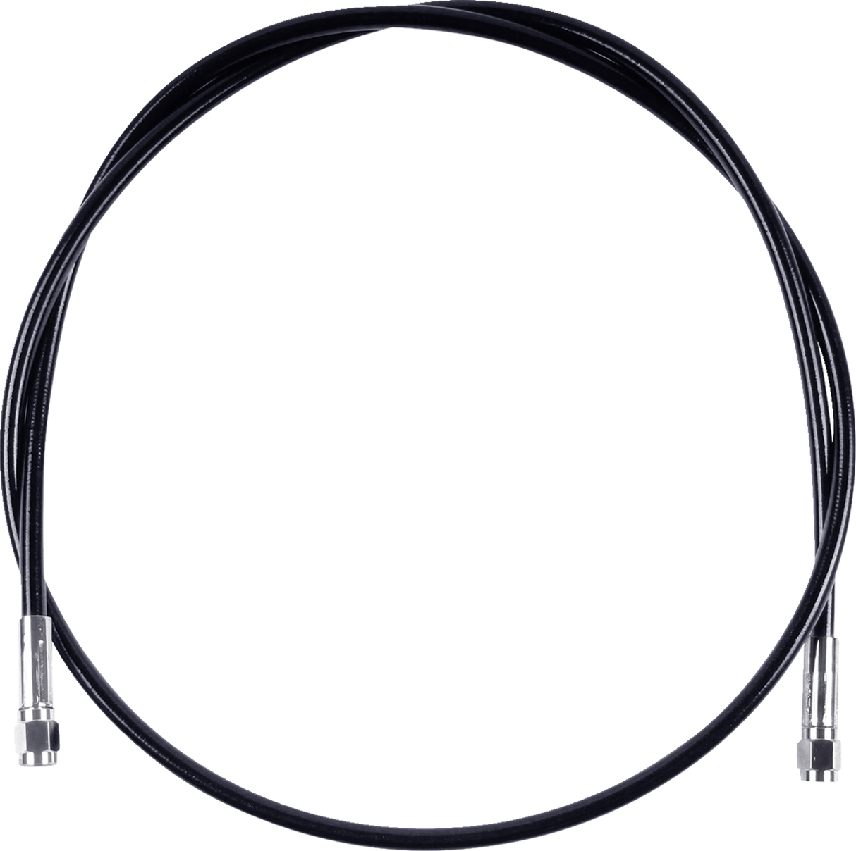 Universal XR Brake Line - 72" - Black w/ Chrome Fittings