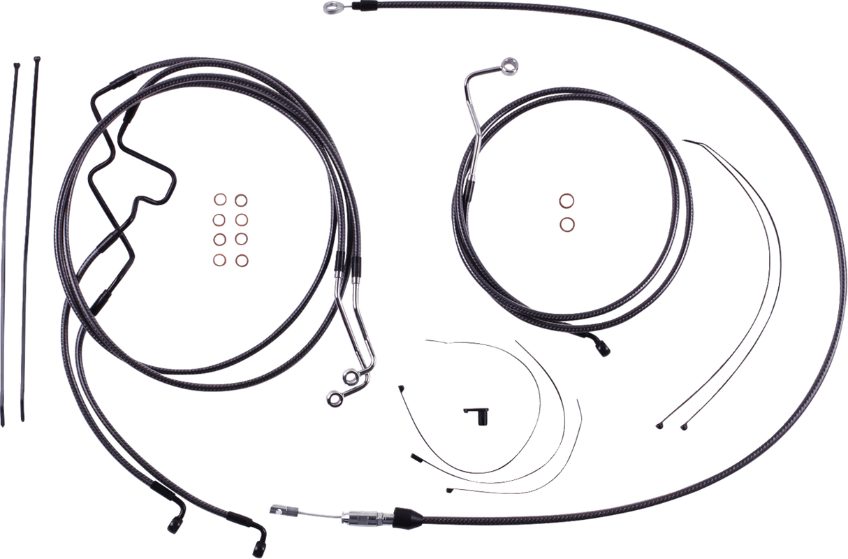 KARBONFIBR Designer Handlebar Installation Kit - 6" - '21-'23 FLTR