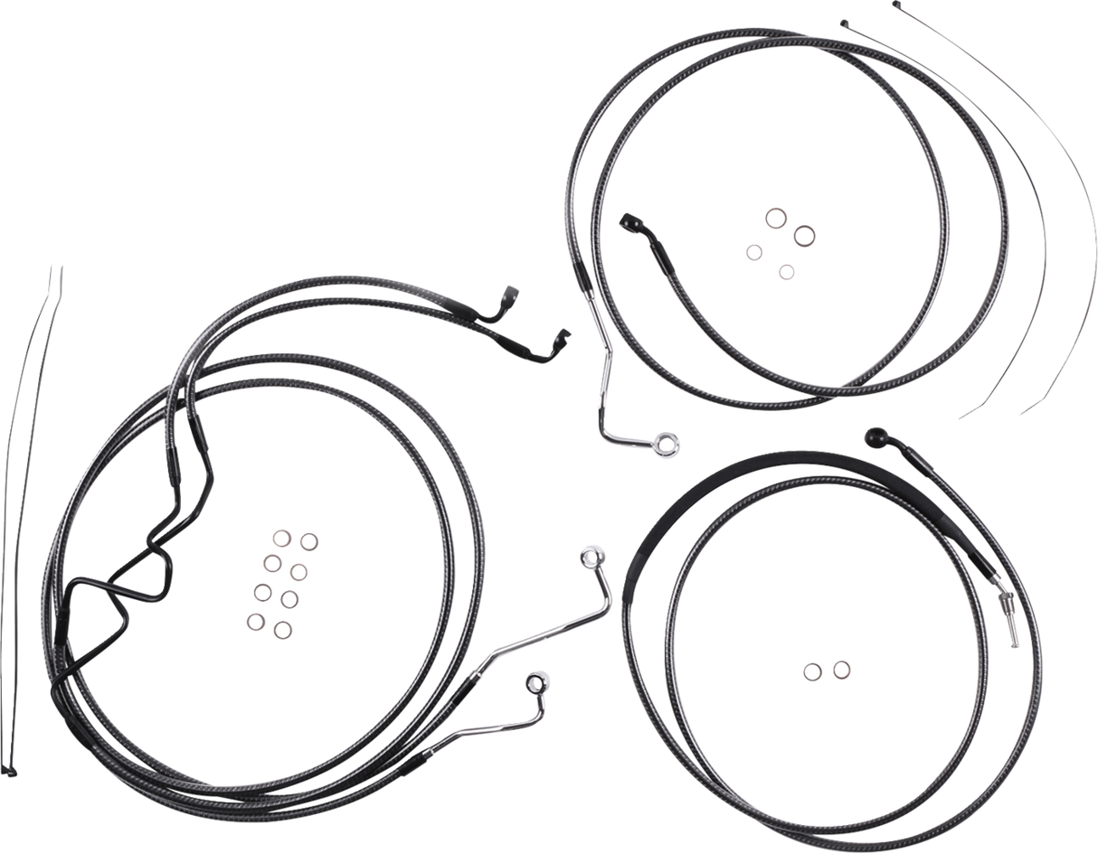 KARBONFIBR Designer Handlebar Installation Kit - 8" - '17-'20 FLHR