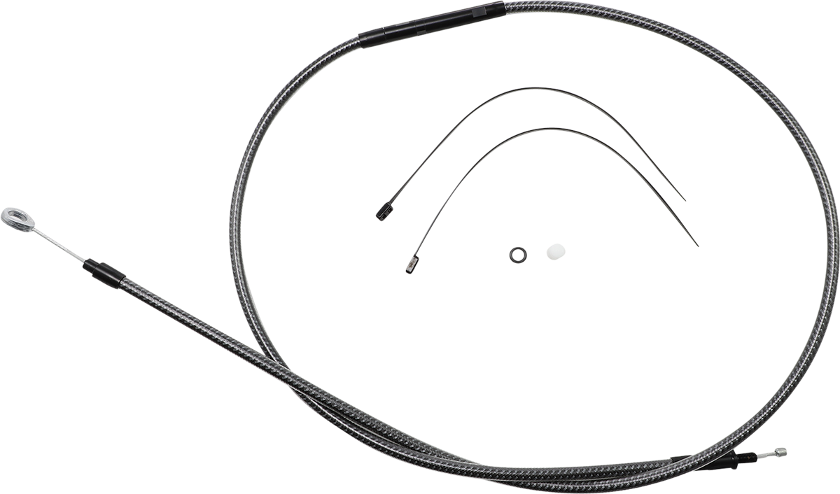 High-Efficiency Polished KARBONFIBR Clutch Cable - 66-11/16"
