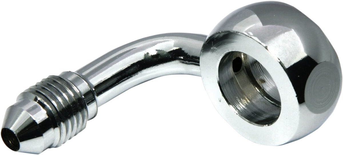 Banjo Fitting - 7/16" - AN3 90° - Chrome
