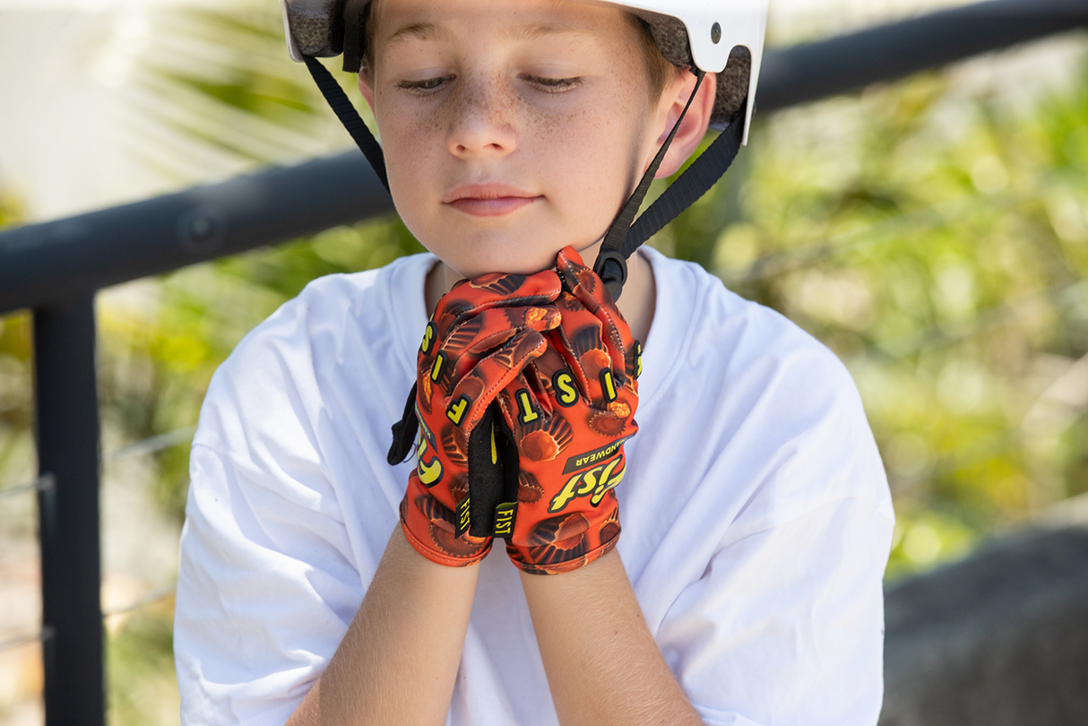 Youth Strapped 100% Nuts Gloves (Ages 8-14)