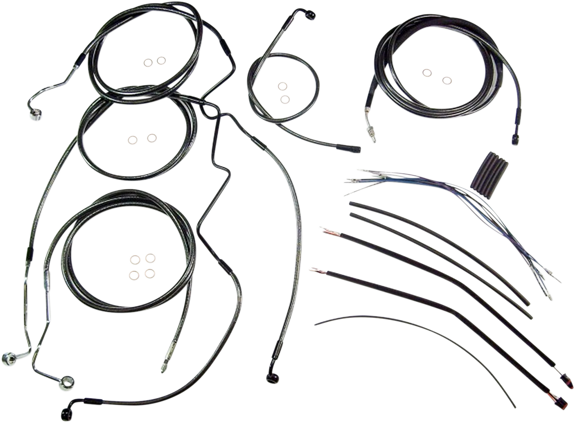 Black Pearl™ Designer Handlebar Installation Kit - 12"-14" - '17-'20 FLH