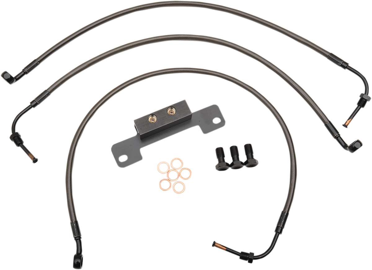 Midnight Braided Brake Line Kit