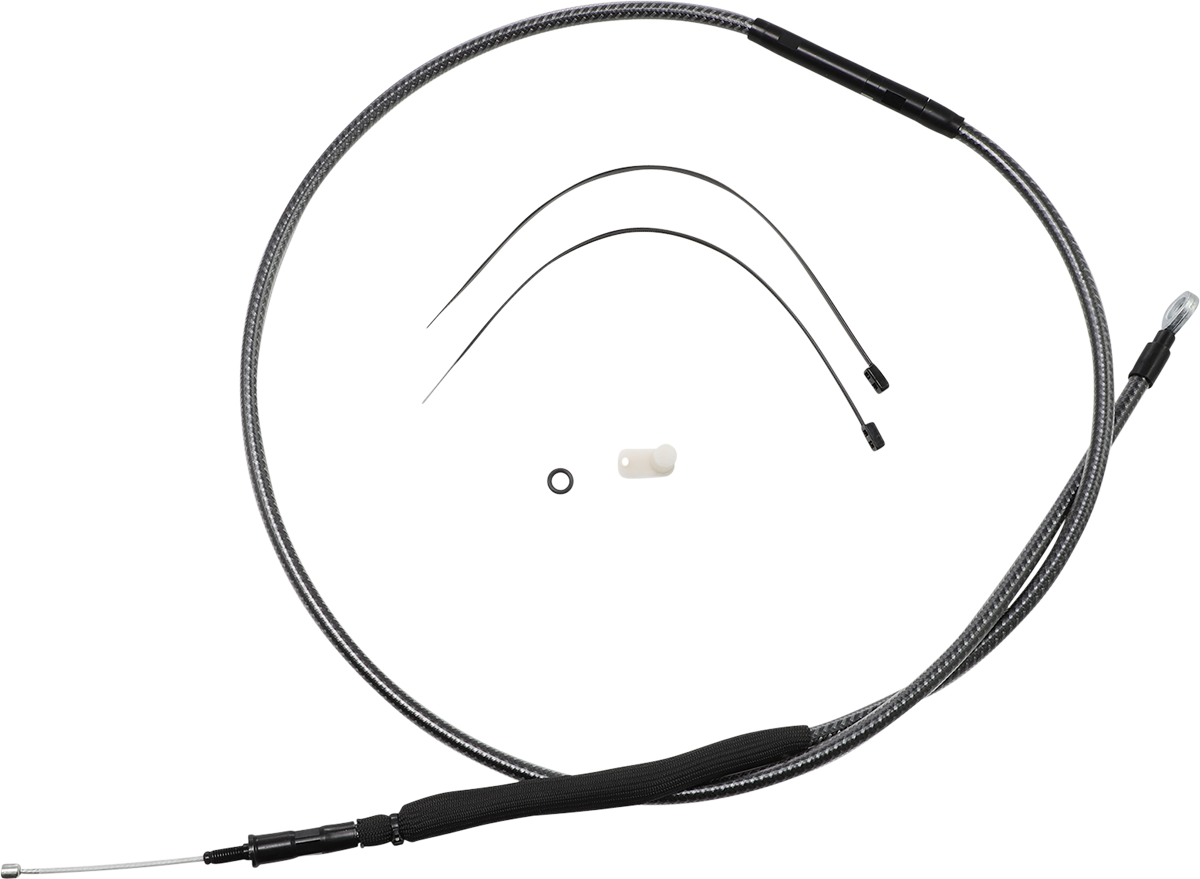 High-Efficiency Polished KARBONFIBR Clutch Cable - 66-11/16"