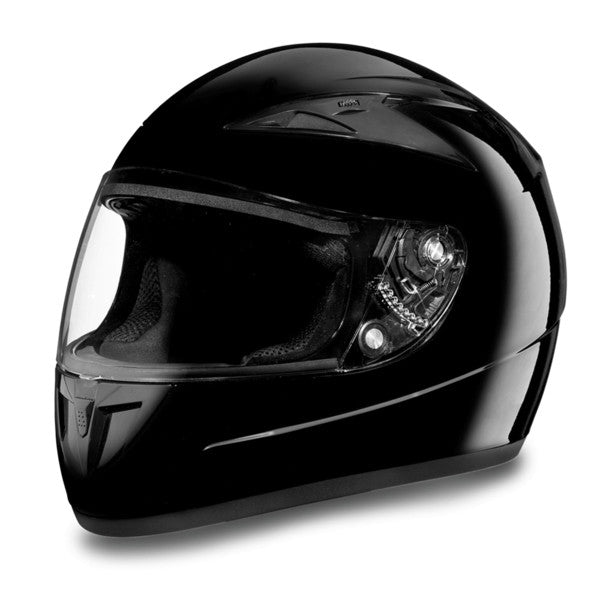 daytona helmets motorcycle D.O.T. FULL FACE: DAYTONA SHADOW: HI-GLOSS Black Helmet L