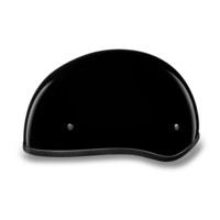 D.O.T. DAYTONA SKULL CAP W/O VISOR- HI-GLOSS BLACK