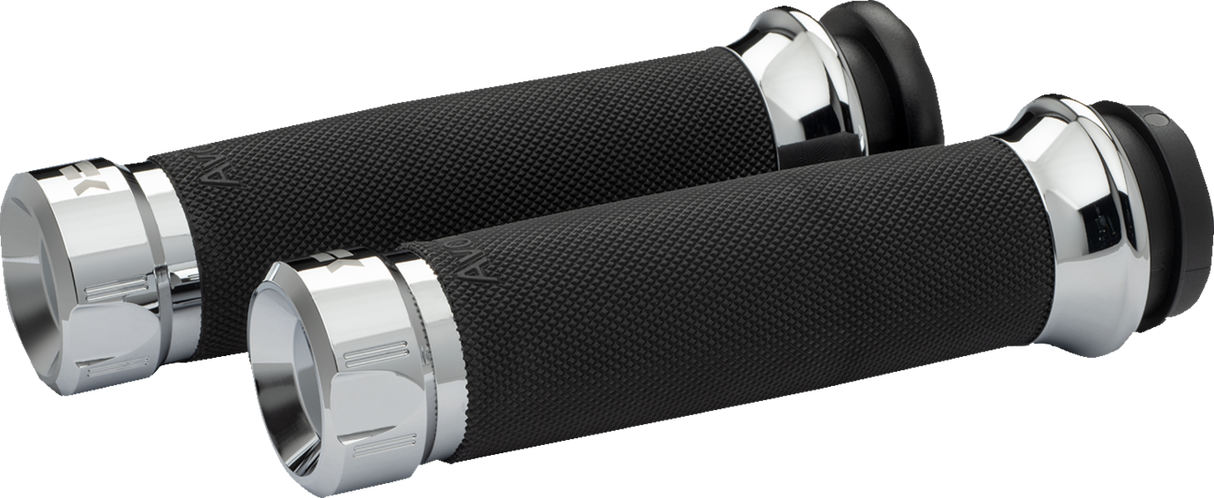 Klassic Grips - Custom Contour - Cable - Chrome