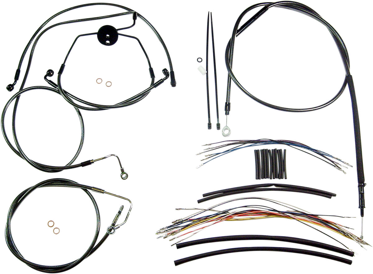 Black Pearl™ Designer Handlebar Installation Kit - 12"-14" - '08-'13 FLTR
