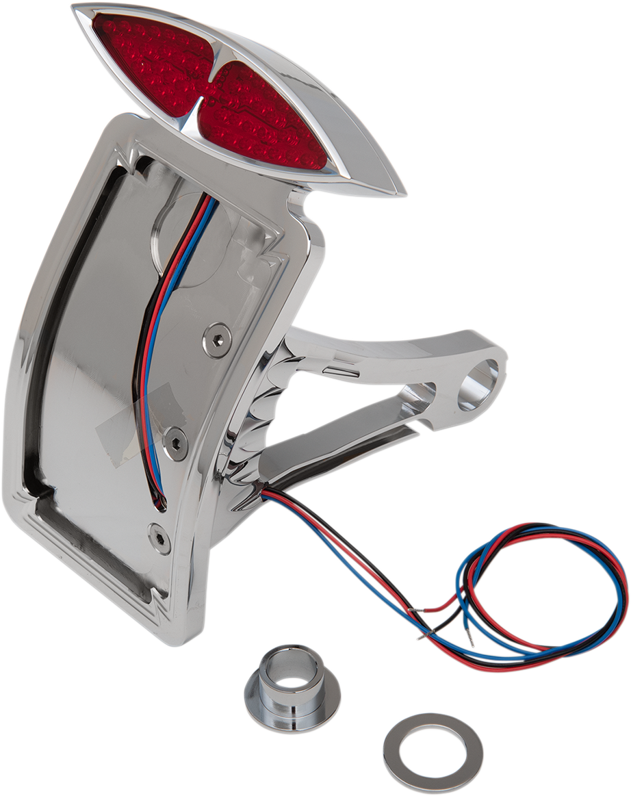 Side-Mount Deco Taillight with License Plate Mount