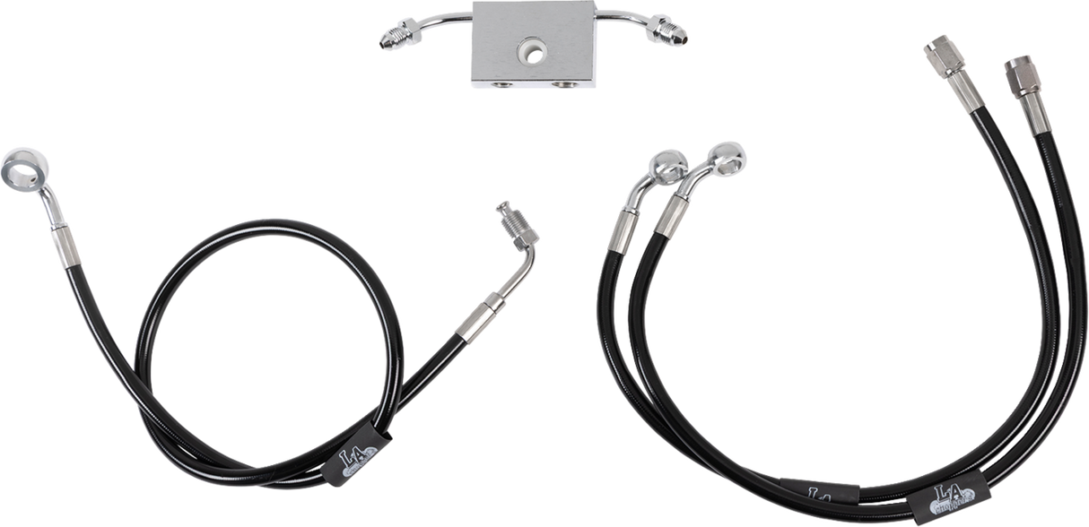 Black Braided Brake Line Kit