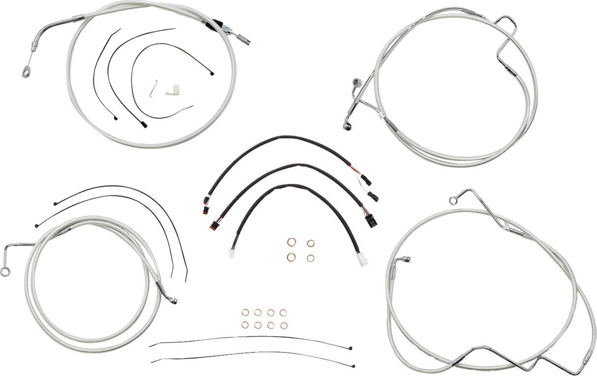 Sterling Chromite II® Designer Handlebar Installation Kit - 12"-14" - '21-'23 FLH