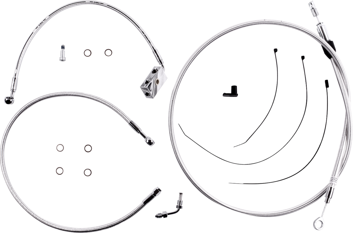 Sterling Chromite II® Designer Handlebar Installation Kit - 10" - '18-'24 Softail