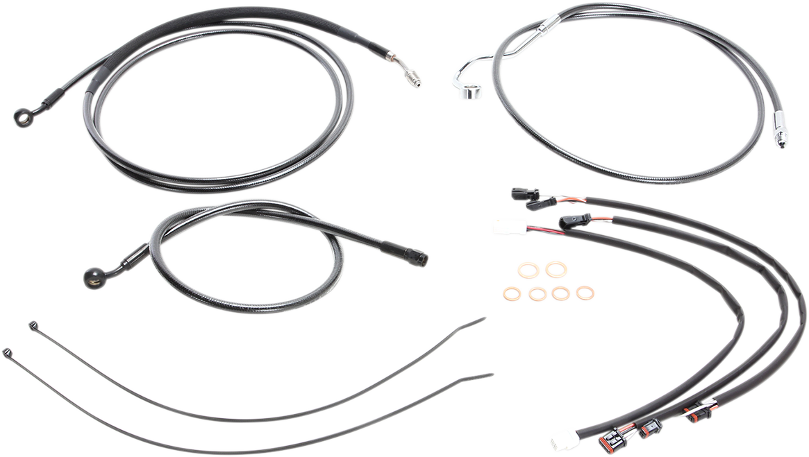 Black Pearl™ Upper Handlebar Installation Kit - 15"-17" - '17-'19 FLHR