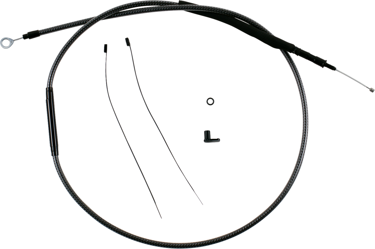 Redesigned Polished KARBONFIBR Clutch Cable - 68-11/16"