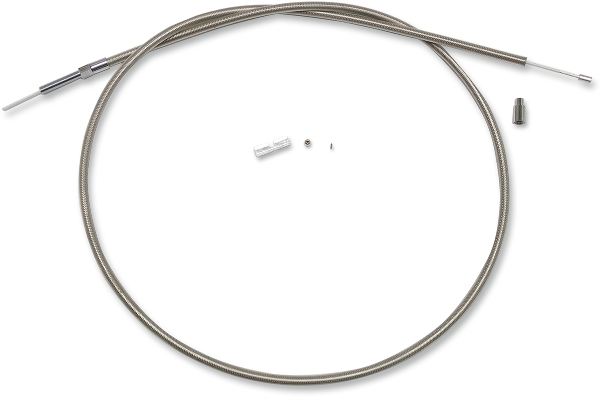BYO™ Build Your Own™ Clutch Cable Kit - 74" - Big Twin - Braided Stainless Steel