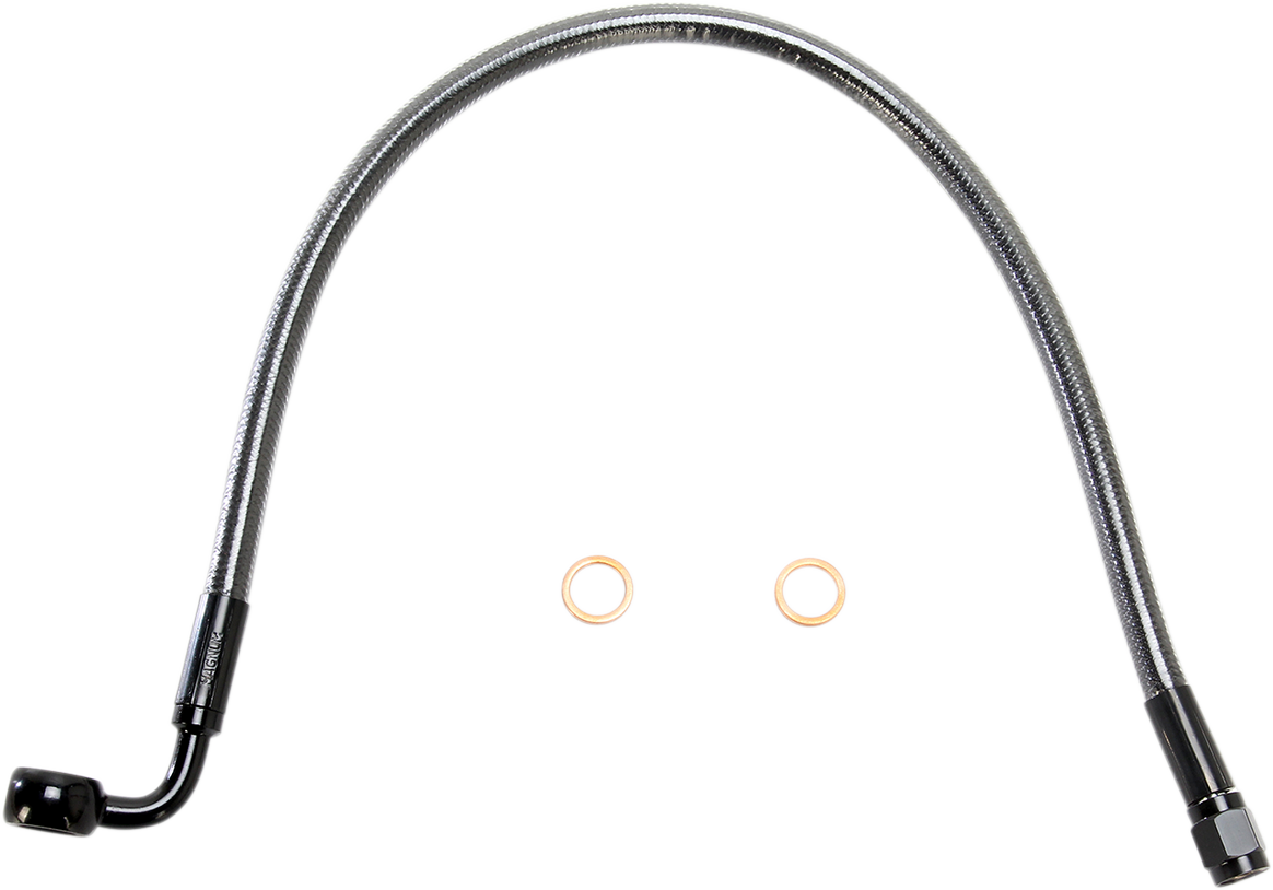 Brake Line - 10 mm-90° - 17" - Black Pearl