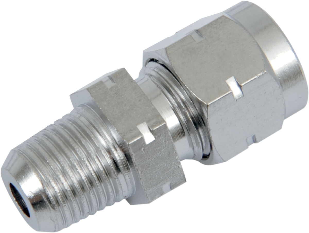 Chrome Rocker Oil Line Tube Fitting