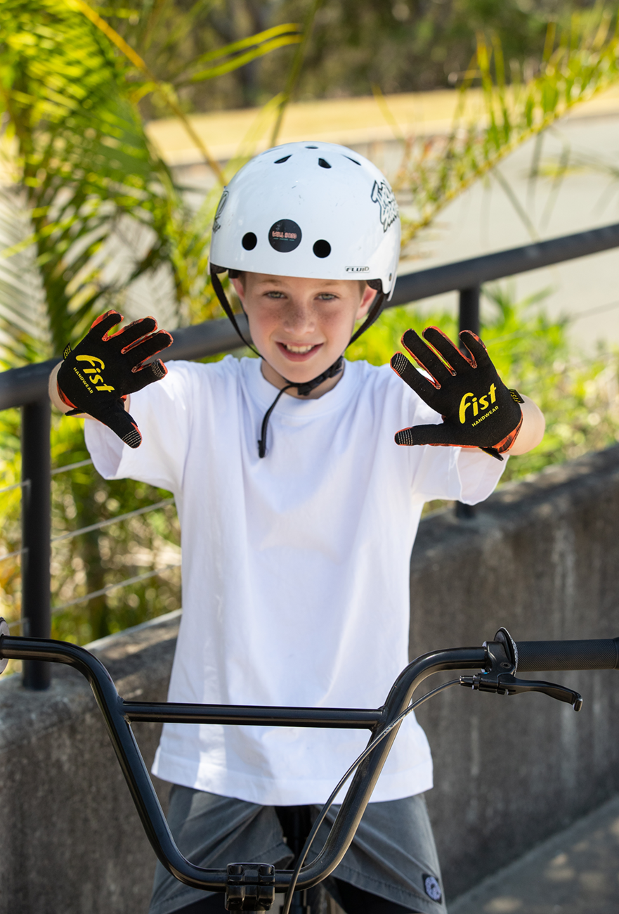 Youth Strapped 100% Nuts Gloves (Ages 8-14)