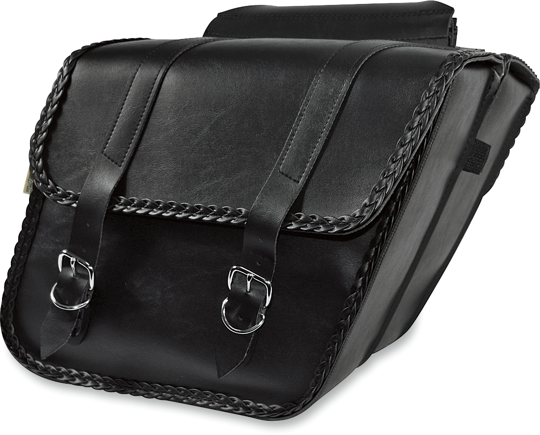 Braided Slant Saddlebags