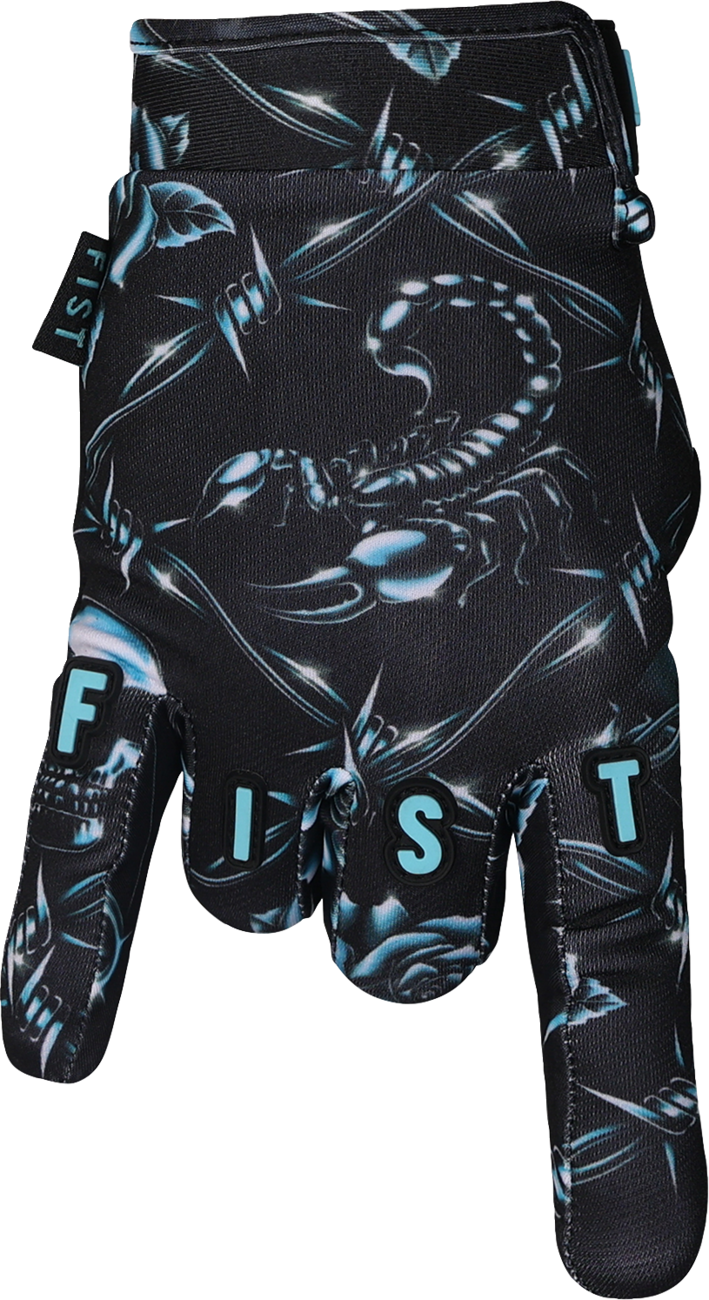 Strapped Chrome Gloves