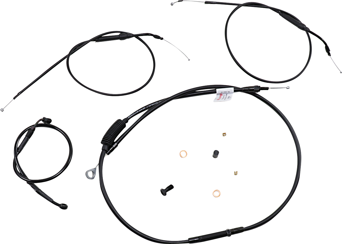 Extended Handlebar Cable and Brake Line Kit for Sportsters with ABS