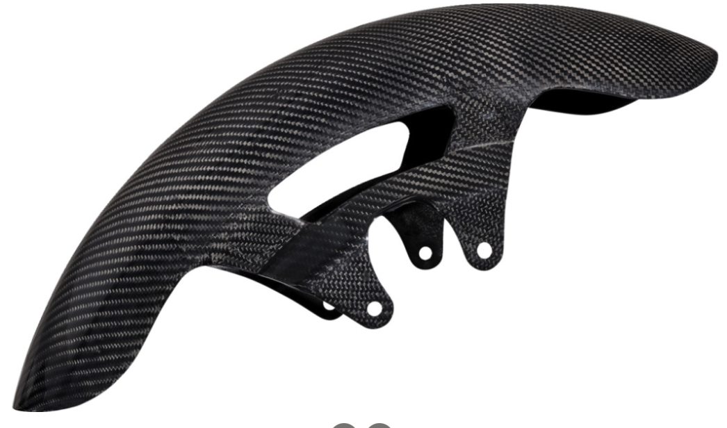 Carbon Fiber 19" Cafe Front Fender 24'-Above Bagger