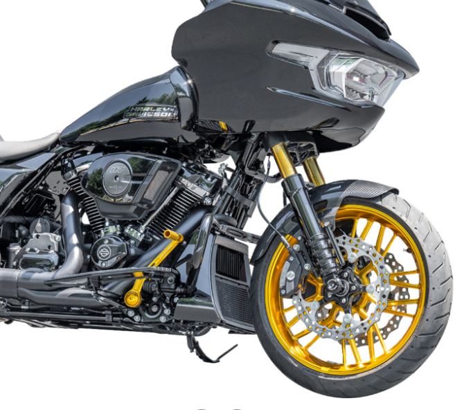 Carbon Fiber 19" Cafe Front Fender 24'-Above Bagger