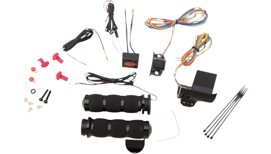 Heated Grips - Heated - Air Cushion - Throttle Boss - TBW - Black