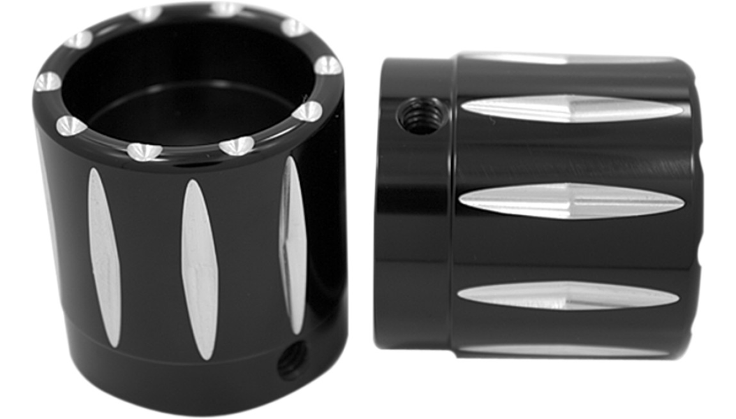 Front Axle Nut Cover - Black - Rival - 1