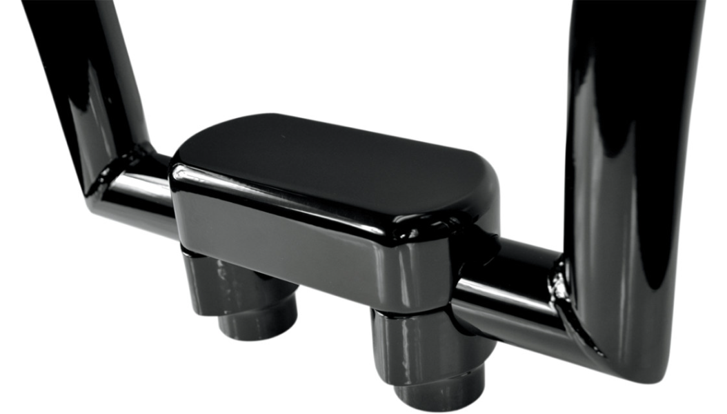 Hefty Handlebar Riser & Top Clamp Kit - 1-1/2" - Black