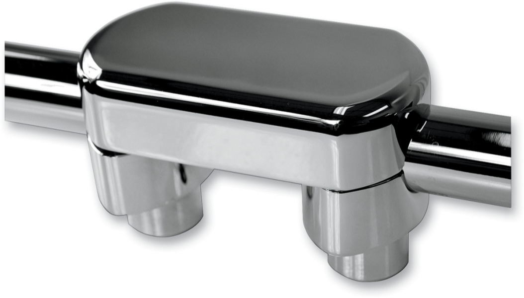 Hefty Handlebar Riser & Top Clamp Kit - 1-1/2" - Chrome