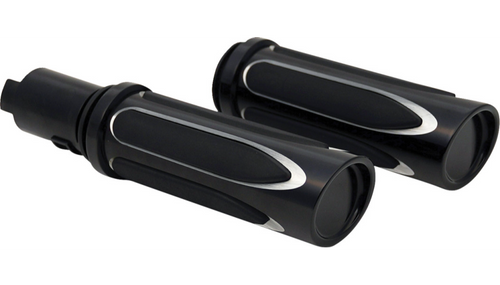 Deep Cut® Comfort Grips, Black - 24-later FLHX / FLTRX