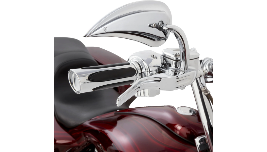 Deep Cut® Comfort Grips, Chrome - 24-later FLHX / FLTRX
