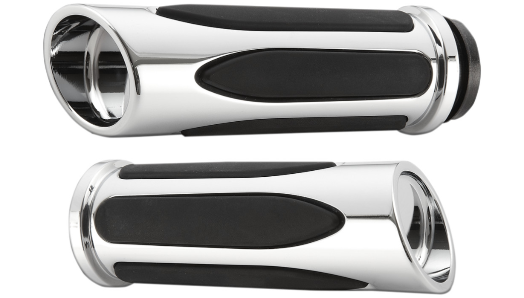 Deep Cut Comfort Series Grips-Chrome