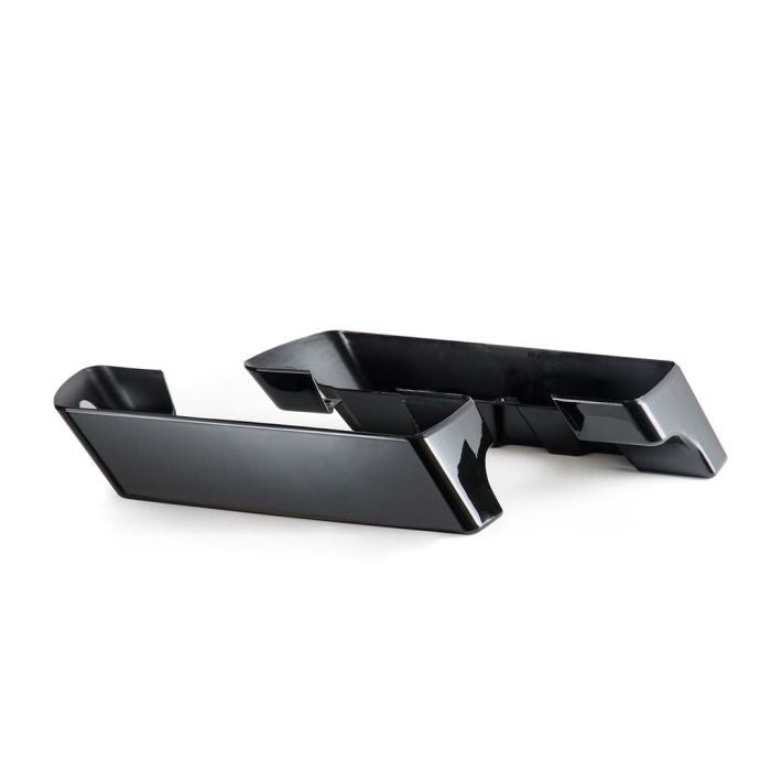 HARLEY® TOURING 3" SADDLEBAG EXTENSIONS DUAL CUT EXHAUST IN VIVID BLACK FOR '14-'22