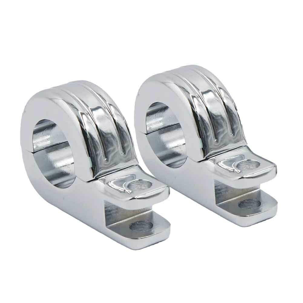 Highway Peg Clamp 1-1/2" Chrome Set 820-1963