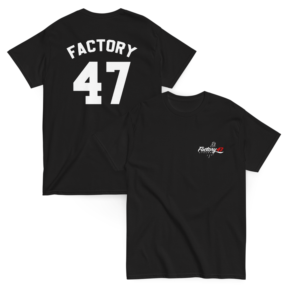Factory 47 Black Baseball T-Shirt