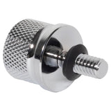 HOGWORKZ 1/4" Knurled Seat Bolt / Screw Kit Chrome