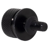 HOGWORKZ 1/4" Knurled Seat Bolt / Screw Kit Black