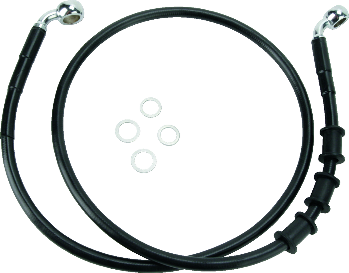Extended Length Black Vinyl Brake Line Kit [2/2]